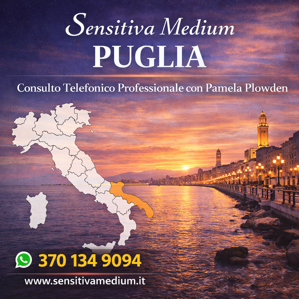 Sensitiva Medium Puglia – Consulto telefonico con Pamela Plowden