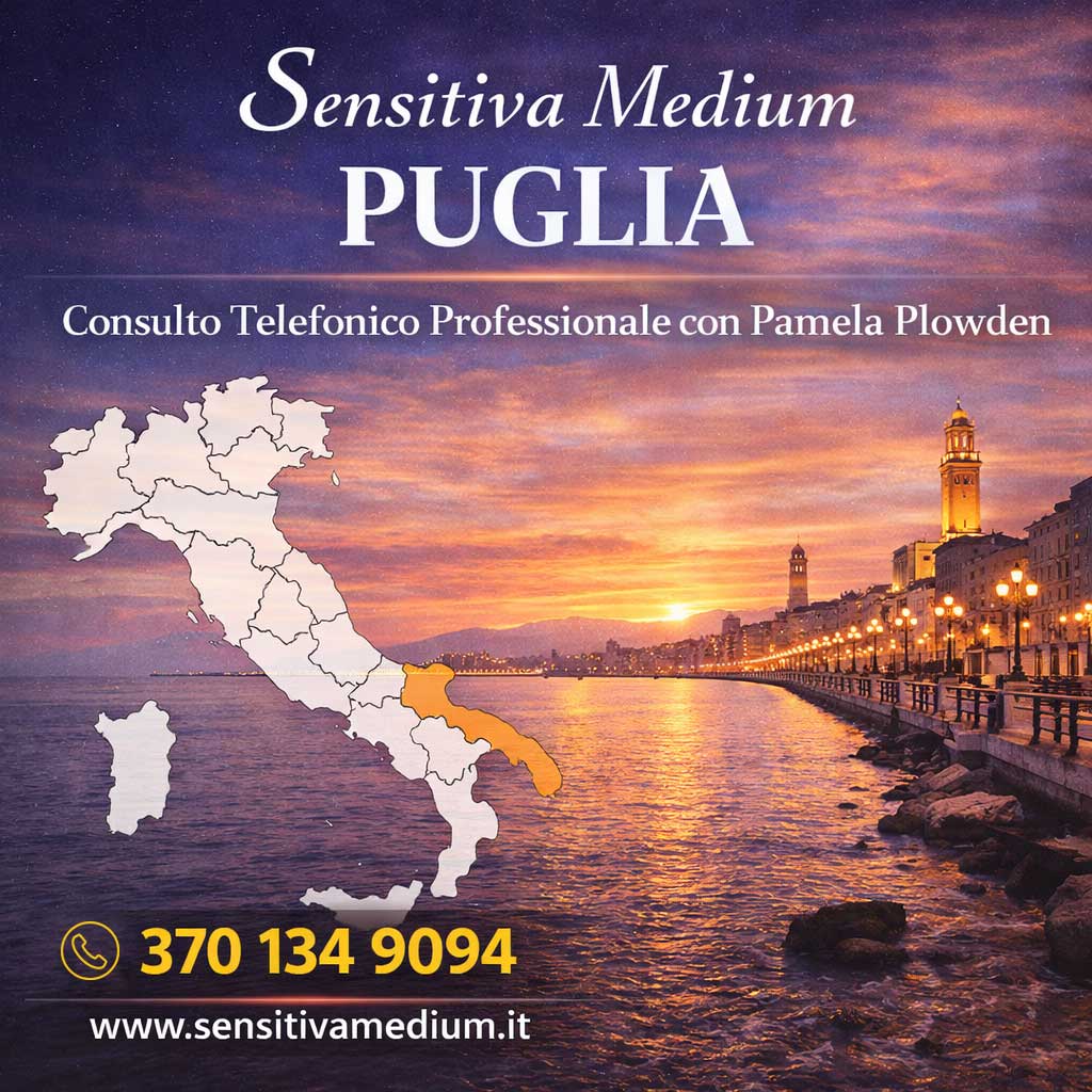 Sensitiva Medium Puglia – Consulto telefonico con Pamela Plowden